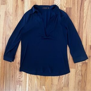 The Limited Navy Silky Blouse – Size Small